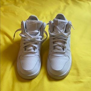 White Nike shoes